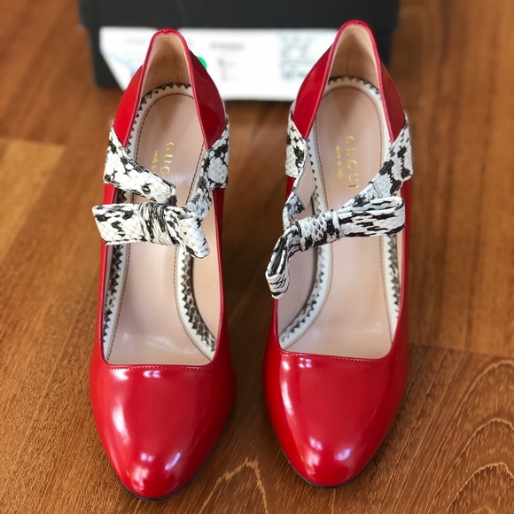 NWB Gucci Regent/ Elaphe Rad.Lux size 8.5 pumps - Picture 2 of 8